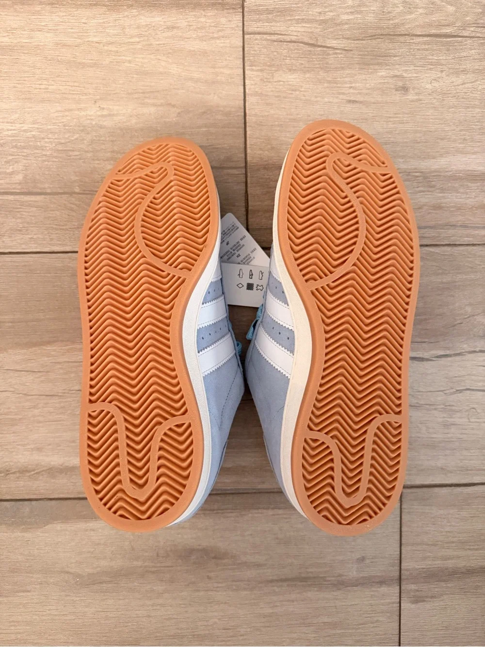 adidas campus 00 Light Blue Suede Low-Top Sneakers with White Stripes